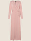 Blush A-Line Long Sleeve Jersey Dress