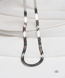 AYA Silver Herringbone Chain Necklace