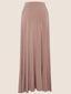 Nude A-Line Jersey Maxi Skirt