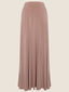 Nude A-Line Jersey Maxi Skirt