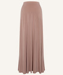 Nude A-Line Jersey Maxi Skirt