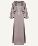 Light Rose Taupe Draped Waist Kaftan