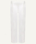 White Pleated Neck Matching Set