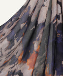Midnight Abstract Marble Print Modal Hijab