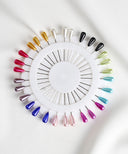 Multi Colored Oval Head Hijab Pins