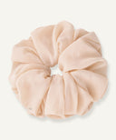 Rose Bisque Chiffon Scrunchie
