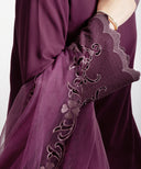 Cyra Plum A-line Dress