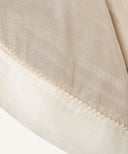 Warm Beige Satin Fancy Hijab