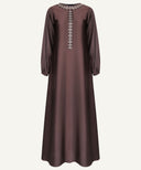 Chocolate Brown Backline Zinnar A-line Dress