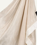 Warm Beige Satin Fancy Hijab