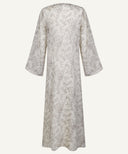 Light Taupe Embellished A-Line Cardigan Set