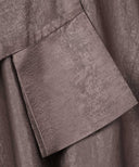 Mocha Brown Cuffed Sleeves Oversized Kaftan