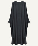 Black Cuffed Sleeves Oversized Kaftan