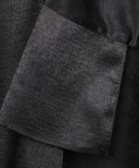 Black Cuffed Sleeves Oversized Kaftan