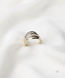 AYA Gold Double Band Split Ring