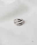 AYA Silver Double Band Split Ring