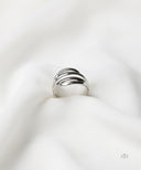 AYA Silver Double Band Split Ring