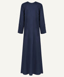 Navy Button Down A-line Abaya