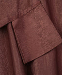 Brandy Brown Cuffed Sleeves Oversized Kaftan