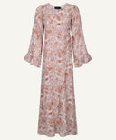 Sand Strom Printed Wrap Maxi Dress