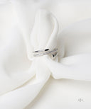 AYA Silver Pave Nail Wrap Ring