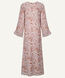 Sand Strom Printed Wrap Maxi Dress