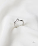 AYA Silver Pave Nail Wrap Ring