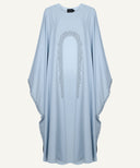 Ice Blue Cove Cut Oversized Kaftan Set