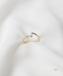 AYA Gold Open Duo Star Stone Ring