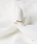 AYA Gold Open Duo Square Stone Ring