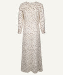 Ivory Polka Dot A-Line Maxi Dress