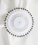 Metallic Grey Small Head Hijab Pins