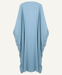 Powder Blue Embellished Side Panel Kaftan