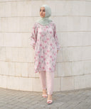 Floral Pink Volume Sleeve Matching Set