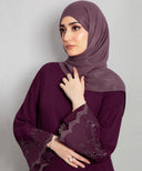 Cyra Plum A-line Dress