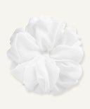 White Chiffon Scrunchie