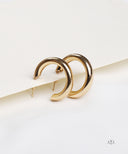 AYA Gold Dome Hoop Earrings