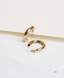 AYA Gold Dome Hoop Earrings