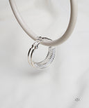 AYA Silver Baguette Hoop Earrings
