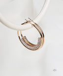 AYA Gold Baguette Hoop Earrings