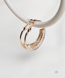 AYA Gold Baguette Hoop Earrings