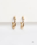 AYA Gold Twisted Hoop Earrings