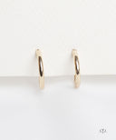 AYA Gold Classic Open Hoop Earrings