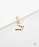 AYA Gold Square Hoop Earrings