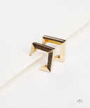 AYA Gold Square Hoop Earrings