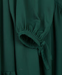 Emerald Green Tiered Cardigan Abaya
