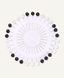 Black & White Pearl Head Hijab Pins