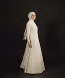 Izel Classic White Panel Dress