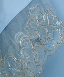 Powder Blue Embellished Side Panel Kaftan