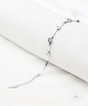 AYA Silver Chain With Bezel Set Bracelet